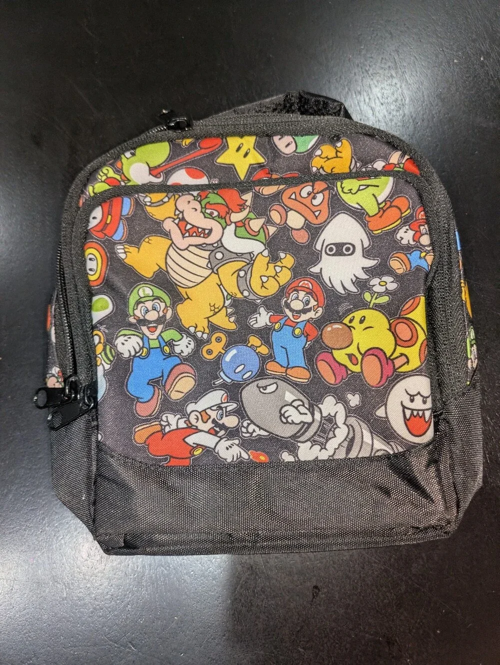Super Mario Characters All Over Print Backpack and Lunchbox